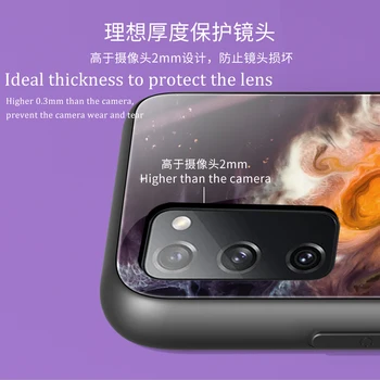 Uftemr Marmură Caz de Telefon pentru Samsung Galaxy S20 FE Caz Valuri Sticla Moale TPU Acoperire pentru Samsung S20 Fan Edition 5G