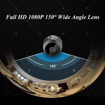 Mini Camera Wireless Full HD 1080P Acasă de Securitate, Supraveghere Video P2P Viziune de Noapte de Detectare a Mișcării de Alarmă de la Distanță Monitor