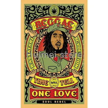 Rasta Reggae BOB Marley Hippie Banda Poliester Frunze de Arta Retro Agățat Steaguri Și Bannere Pentru Bar Decorațiuni interioare pavilion
