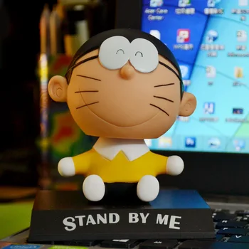 11cm tremura capul Doraemon Model de jucărie Mașină decor Păpuși Anime cifrele de Acțiune PVC Cadouri Excelente