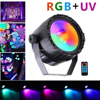 3pcs/lot fără Fir Control de la Distanță 30W RGB+UV COB Lumina/DMX512 Mini COB Par Lumina/ de Perete de Spălare Efect Etapa de Iluminat Pentru DJ Petrecere