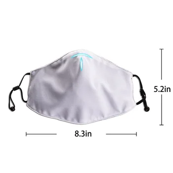 Unisex Imprimare Masca Gura - Fantezie Lup în Pădure Poliester Anti-praf Gura-Mufla - Moda Spălat Reutilizabile Masti de Fata pentru