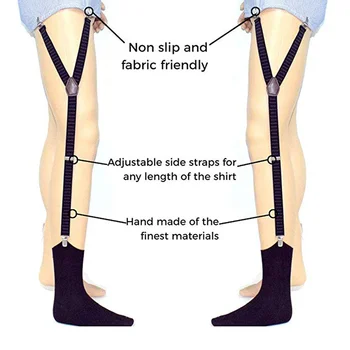 Cămașă bărbați Rămâne Jartiere de Forma Y cu Non-alunecare Cleme de Blocare Bretele Bretele Elastice Fierbinte