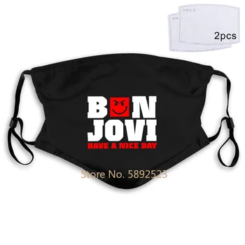 Bon Jovi Au O Zi Frumoasă Rânjet Logo Barbati Pentru Barbati pentru Femei Gura Masca Filtru