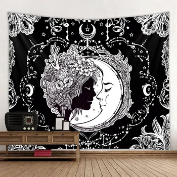 Vânzare fierbinte zeului soare lună dumnezeu tapiserie divinație mitologia fundal pânză agățat dormitor decor de fundal vii