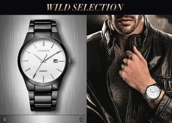 Bărbați Ceasuri Relogio Masculino Curren Ceasuri de Barbati din Oțel Inoxidabil Watchband Auto Data Oameni de Afaceri Cuarț Ceasuri de mana 8106 Noi