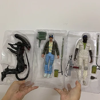 Străin de Acțiune Figura NECA Străin Sângeroase Străin Brett Parker Cifrele de Acțiune de-a 40-a Aniversare Alien Predator Figura 3pcs/set
