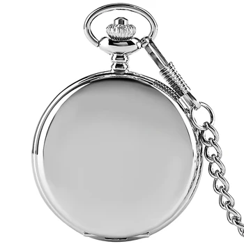 De Vânzare la cald Argint Buna Cuarț Ceas de Buzunar Fob Lanț mai Bune Cadouri Barbati Femei Moda Steampunk Cifre Romane reloj de bolsillo