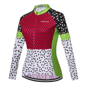 2021 Femei pentru Ciclism Tricouri Maneca Lunga Femei MTB de Sus Biciclete Sport Îmbrăcăminte de Biciclete Tricou Ciclu de Haine Ropa Ciclismo Maillot