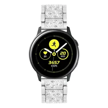 Huawei Watch GT Banda din Oțel Inoxidabil pentru Samsung Galaxy Watch 46mm Active Watch 42mm Curea Bling Înlocuire Watchbands Centura