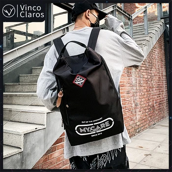 Design unic, Unisex Rucsacuri Ușoare Bărbați Nylon Backpack Tendință de Brand Școală Rucsac Pentru Adolescenti Pereche de Saci de Moda