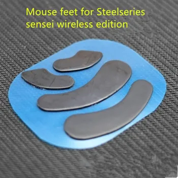2 seturi/pachet TPFE mouse-ul patine picioare mouse-ul pentru Steelseries sensei wireless edition 0,6 mm grosime mouse-ul alunecă