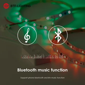 Benzi cu LED-uri de Lumină de Muzică Bluetooth APP de Control RGB IC Flexibil Multicolor 5m-20m Led Strip pentru Camera TV Dormitor Petrecere Bucătărie