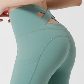 2020 New Sosire Yoga Pantaloni Sport Jambiere Talie Mare De Compresie Ciorapi Sport Pantaloni Push-Up Rulează De Femei Sală De Fitness, Jambiere