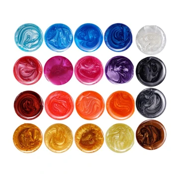 1 Set 24 Culori Cosmetice Clasa Perlate Mica Naturală Minerală Pulbere de Rășini Epoxidice, Vopsea Perla Pigment Bijuterii DIY Meserii