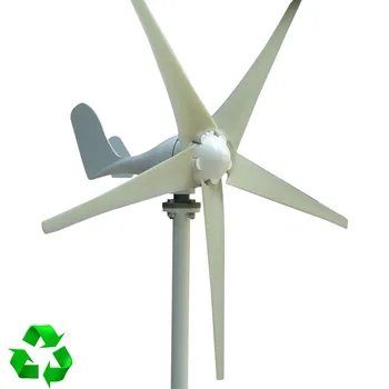 Turbine noi de vânt 100W 12V 24V generator de Vânt începe cu 2.0 m/s, viteza vântului transport Gratuit 3/5 lame moară de vânt