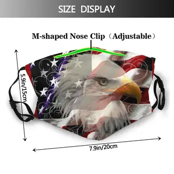 Steagul American Eagle Adulți Non-Unică Folosință Masca De Fata Anti Ceata Masca De Praf Cu Filtre De Protecție Mască De Respirat Gura Mufla