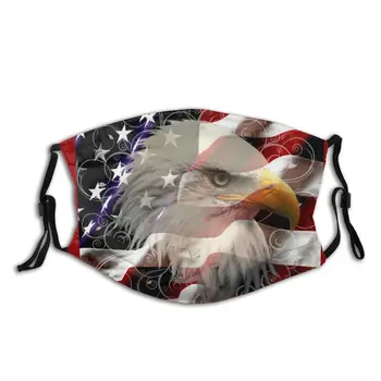 Steagul American Eagle Adulți Non-Unică Folosință Masca De Fata Anti Ceata Masca De Praf Cu Filtre De Protecție Mască De Respirat Gura Mufla