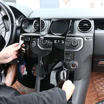 Accesorii auto pentru Land Rover Discovery 4 LR4 ABS Negru Lucios Consola centrala Priza de Aerisire Trim Masca Autocolante pentru LHD