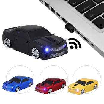 2.4 G Wireless Mașină Mouse-ul USB Soareci de Calculator Masina Formă 1000 DPI cu LED Receptor pentru PC, Laptop, desktop, notebook-uri MacBook Air