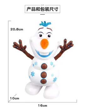 Disney Frozen 2 Dans Olaf Jucării Drăguț desen Animat om de Zăpadă Păpuși Electronice, Animale de companie, cu Muzica si Lumina pentru Copii Cadou de Crăciun