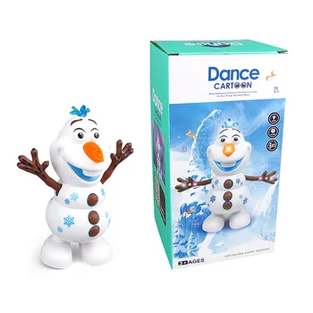 Disney Frozen 2 Dans Olaf Jucării Drăguț desen Animat om de Zăpadă Păpuși Electronice, Animale de companie, cu Muzica si Lumina pentru Copii Cadou de Crăciun