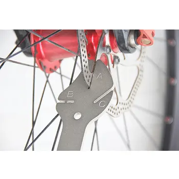 BIKEHAND Biciclete de Frână Disc Ajustor Bicicleta Disc Tava Instrument de Corectare a Ciclului de Rotoare Tuning Cheie Servicii de Reparații de Articole