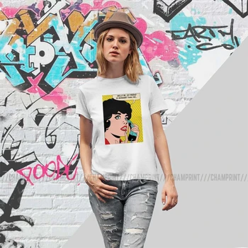 Femeile Prietenul Meu Este mai Slabă Decât Mine T-shirt Pop Art Tricou de Moda din Bumbac Tricouri Originale Top Haine de sex Feminin Imprimate Grafic