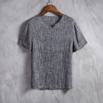 2019 Sinicism de Moda de vară pentru Bărbați de Înaltă calitate, lenjerie din bumbac shhort sleeve T-shirt/Bărbați v-neck harajuku petrecere a timpului Liber T-shirt, Blaturi
