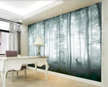 Beibehang Personalizate 3D foto tapet natura pădure Plum blossom cerb perete acoperit pictura murala pentru camera de zi fundal tapet 3d