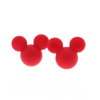 ATOB 5PCS Mouse Copil Dentitie Margele Margele de Silicon Pentru Coliere BPA Gratuit Animale Copil Jucării Teether Accesorii Îngrijire DIY