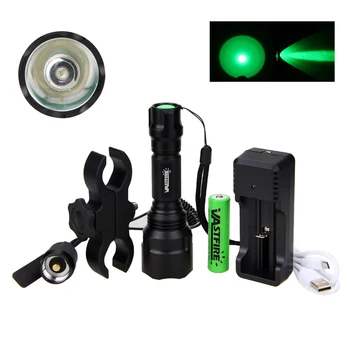 Verde/Alb/Rosu Tactice Lumină 2000 lm LED T6/Q5 Lanterna de Vanatoare Arma Lumini cu Muntele în aer liber