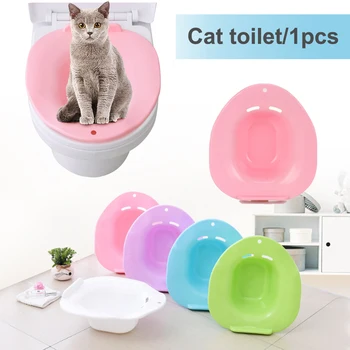 Nou 1 BUC Plastic Portabil Pisica de Companie Toaletă Kit de Formare Olita Cat Tava Non-toxice de Curățare Companie Toaletă Pentru Pisica Caine Mic