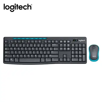 Logitech MK275 USB Wireless Keyboard 1000 DPI Optic Ergonomic Mouse Combo Set pentru Desktop Laptop 98 Noi Nu Retial Cutie