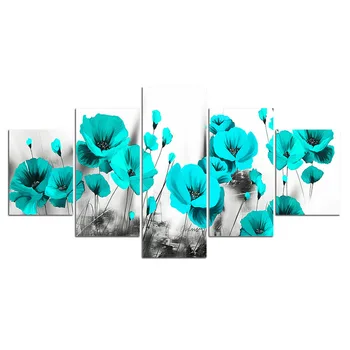 Panza Pictura Arta de Perete HD, Multe Flori Albastre Frumoase Cadouri de Imprimare Poster Acasă Decorative Living Modern Modular Poze