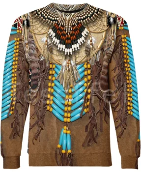 Tessffel Indian Nativ Harajuku Casual Colorate Trening Noua Moda 3Dfull Print Hanorac/Bluza/Jacheta/Bărbați Femei s-5