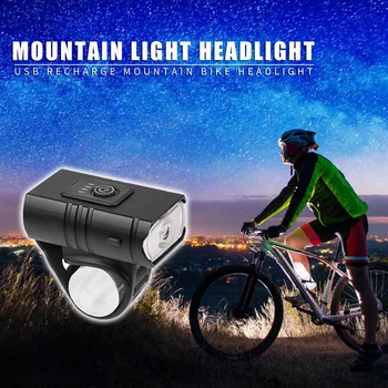 Rezistent la apa 500LM T6 LED-uri MTB Mountain Bike Far Bicicleta USB Reîncărcabilă 3 Viteze Bara Fata Lumini de Echipamente de Ciclism