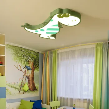 Lumini plafon pentru Dormitor Copii Desene animate dinosaur Băieți Fete Lampă de Tavan cu LED-uri Moderne Animal Lumini Plafon Lampă pentru copii