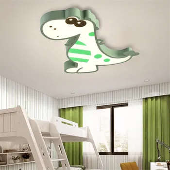 Lumini plafon pentru Dormitor Copii Desene animate dinosaur Băieți Fete Lampă de Tavan cu LED-uri Moderne Animal Lumini Plafon Lampă pentru copii