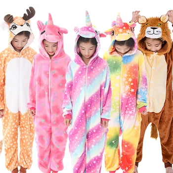 Băieți Fete Kigurumi Seturi De Pijama Panda Unicorn Pijamale Pentru Femei Pijimas Scutece Adulti Animal Pijamale Cald Iarna Pijamale Copii