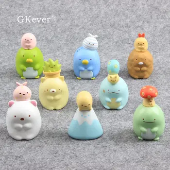 8 Buc/set Anime Sumikko Gurashi Teddy Bear PVC Figurine Jucarii de Colectie Model Nou-veniți Copii Cadou Masina Acasa Decor