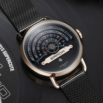 Sanda Ceas de Moda pentru Bărbați Ceasuri de Creatie pentru Bărbați Ceasuri de sex Masculin Ceas de Lux Mens Ceas de Ceas Relogio Masculino
