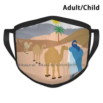 Sahara Non-Unică Folosință Gura Masca De Fata Pm2.5 Filtre Pentru Copil Adult Deșertul Sahara Mult Nisip Fierbinte Maroc