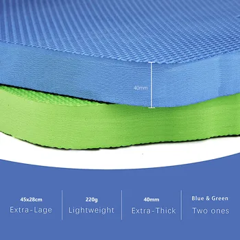 Extra Large (XL) Genunchi Pad Genunchi Protecție Grădină Baie Etaj Yoga Mat Cadă de Baie pentru Copii Baie Curata Rog Exercițiu Albastru Verde