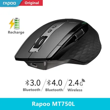 Rapoo Multi-mode Mouse-ul fără Fir Bluetooth 3.0/4.0 Și 2,4 G Comutator Pentru Patru Dispozitive de Conexiune la Calculator Gaming Mouse