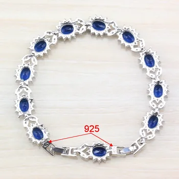 Cel mai bun de Vânzare Albastru Zircon Argint Suprapunere de Culoare Sănătate Brățară Moda Bijuterii Pentru Femei Gratuit Caseta de Bijuterii SL45