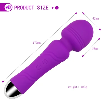 Puternic Oral Clitoris Vibratoare pentru Femei incarcare USB-AV Baghetă Magică Masaj Vibrator G-punct de masaj pentru Adulti Jucarii Sexuale Sex Produs