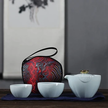 Japoneze ceramice ceașcă de ceai de Călătorie Includ 1 Oală 2 Cana, de Înaltă calitate elegant gaiwan,Frumos, ușor ceainic ceainic,kung fu teaset