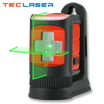 TECLASER 2 Linii Laser de Nivel rază de lumină Roșie sau Verde Fascicul de Linii Încrucișate Auto-nivelare Nivelul Orizontale cu Linii Verticale cu Bază Magnetică