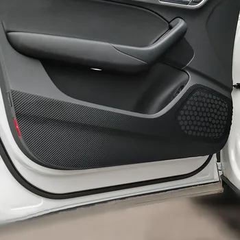 Ușa De La Mașină Anti Kick Pad De Protecție Decalcomanii Pentru Audi A3 Q3 Q5 Q7 Fibra De Carbon Autocolante Auto Interior Decalcomanii